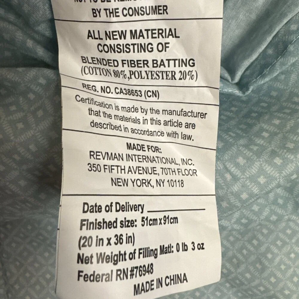 Set 2 Tommy Bahama Home Quilted Queen Pillow Case Tropical Print 100% Cotton